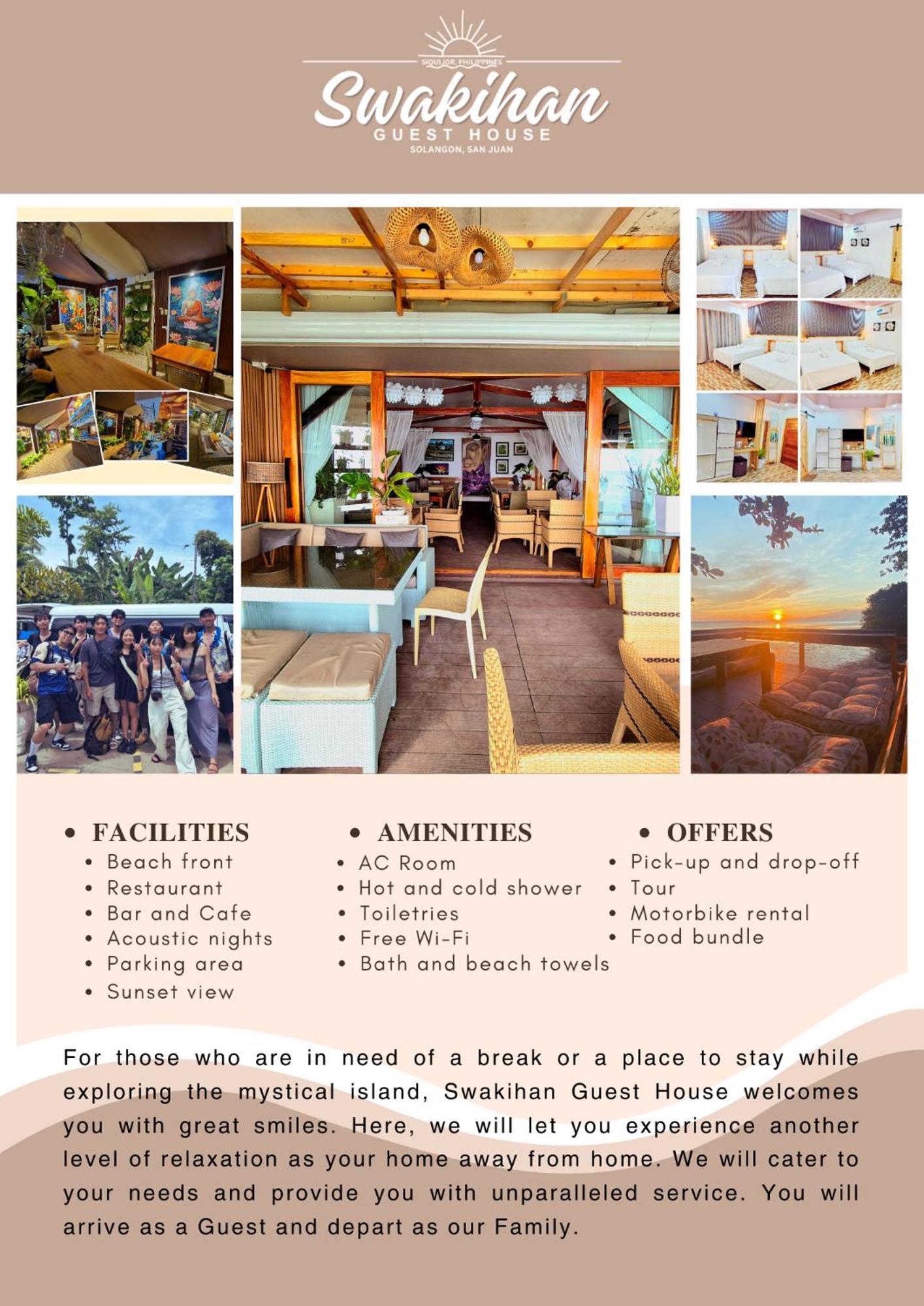 Swakihan Guest House Siquijor Dış mekan fotoğraf